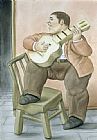 Man Playing Guitar by Fernando Botero